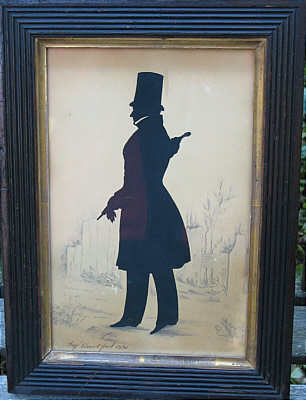 SOLD   Silhouette of a Gentleman by Edouart