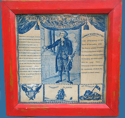 SOLD   GEORGE WASHINGTON PRINTED HANDKERCHIEF