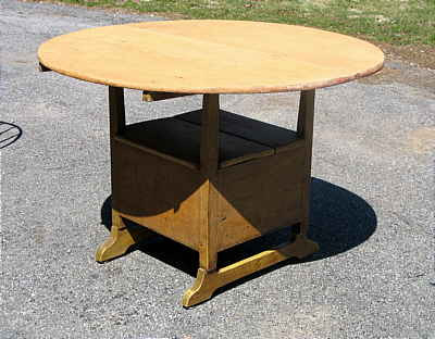 SOLD  A HUTCH TABLE THAT REALLY CUTS THE MUSTARD