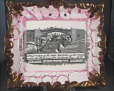 Accessories<br>Archives<br>SOLD   Sunderland Plaque with a view of the Iron Bridge