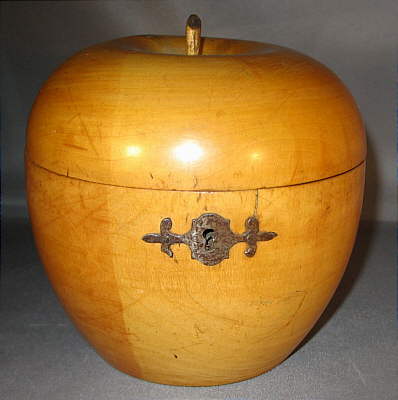 SOLD   Apple Tea Caddy