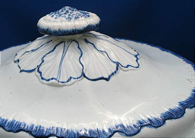 SOLD   Blue Shell Edge Tureen