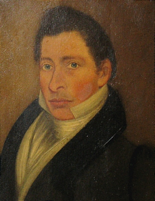 Oil on Panel Portrait of a Gentleman