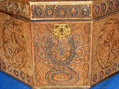 SOLD   Quillwork Tea Caddy