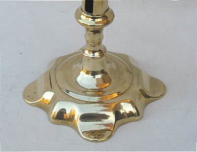 Metalware<br>Archives<br>A Single Queen Anne Petalbase Candlestick