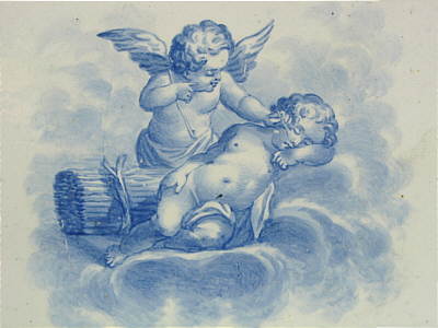 Accessories<br>Archives<br>SOLD   Creamware Dish with Cherubs