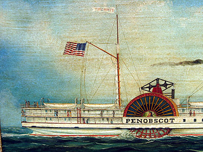 Paintings<br>Archives<br>A Portrait of the Steamer Penobscot