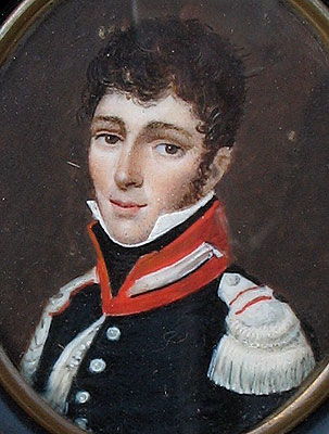 Paintings<br>Archives<br>A Portrait Miniature of a Soldier