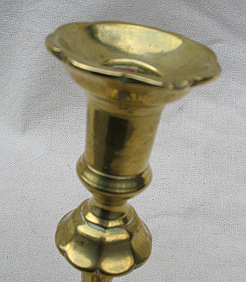 SOLD   A Single Queen Anne Candlestick