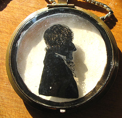 A Double Silhouette in a Locket