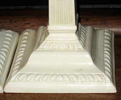 Accessories<br>Archives<br>SOLD  A Pair of 18th Century Creamware Candlesticks