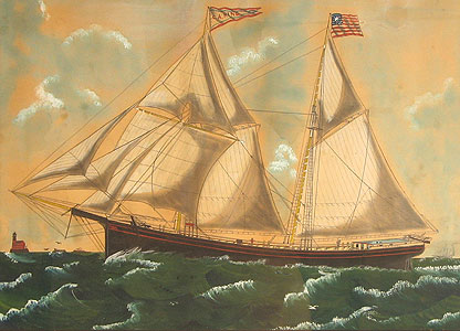 Paintings<br>Archives<br>The Schooner C.A. King