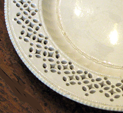 Ceramics<br>Ceramics Archives<br>SOLD A Set of Four Creamware Plates
