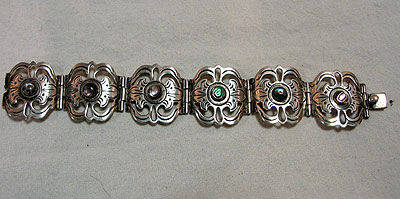 Jewelry<br>SOLD  Sterling and Abalone bracelet by Los Ballesteros