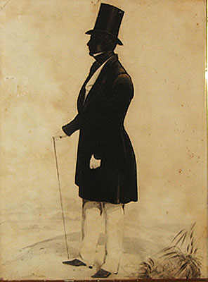 Paintings<br>Archives<br>SOLD  A Silhouette by Frith 1844