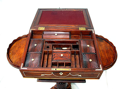 Furniture<br>Furniture Archives<br>SOLD  An Exquisite Anglo-Indian Ladies Work Table