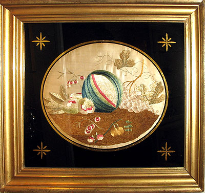 SOLD A Silk Needlework Still Life