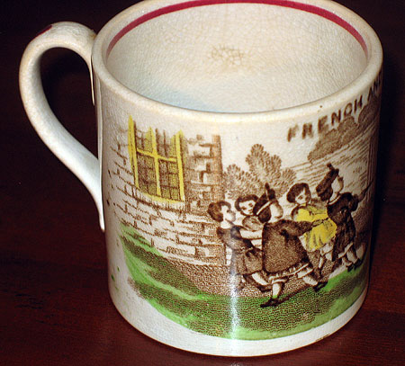 Ceramics<br>Ceramics Archives<br>SOLD  French and English Child's Mug