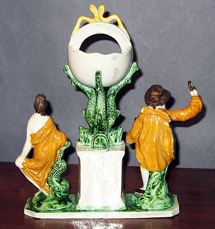SOLD  A Rare and Fabulous Prattware Watch Hutch