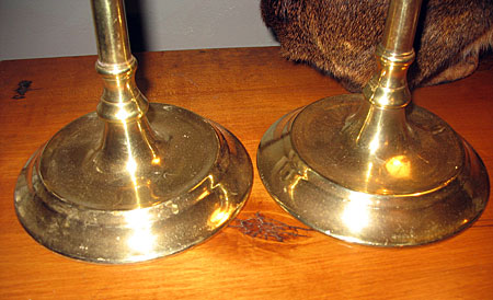 Pair of Victorian Brass Candlesticks