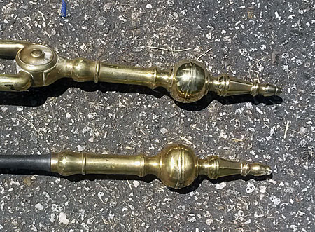SOLD  Set of Steeple-top fire tools