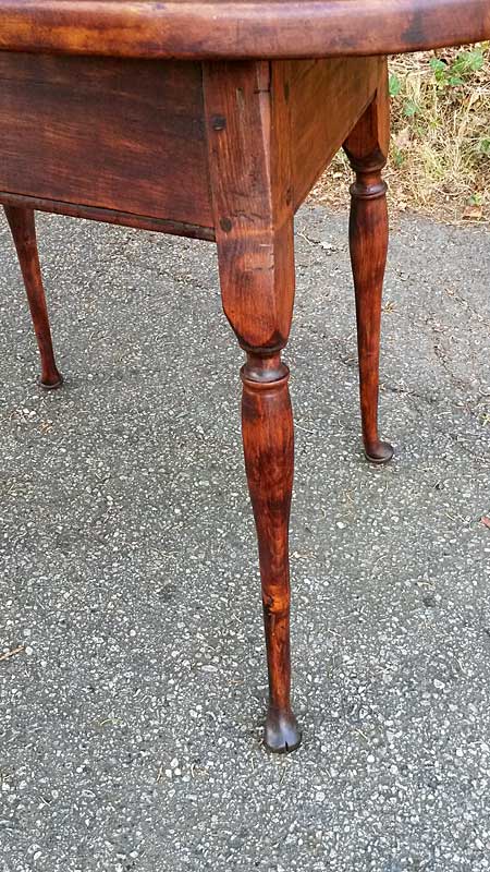 Furniture<br>Furniture Archives<br>Oval-top Splay-legged Queen Anne period tap table