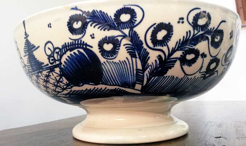 Ceramics<br>Ceramics Archives<br>Dated Pearlware Footed Bowl