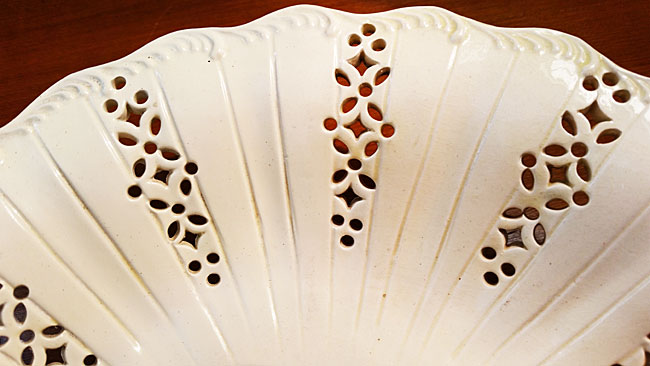 Creamware Pierced Dish