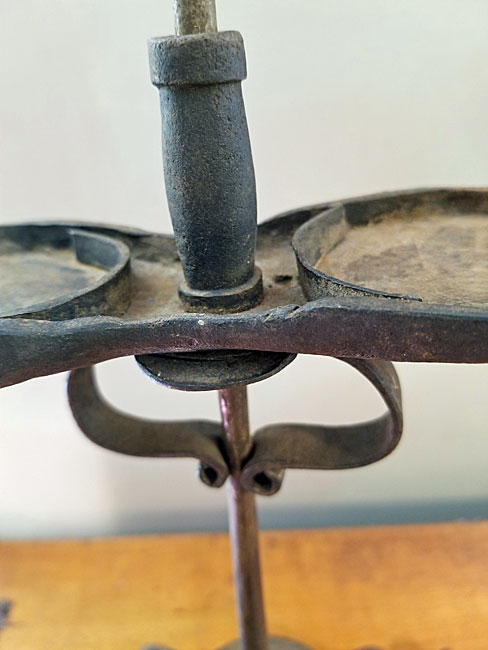 Metalware<br>Lighting<br>Antique Iron Fat or Grease Lamp