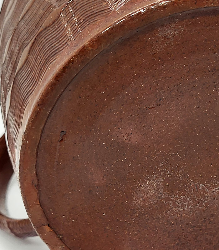 Ceramics<br>18th Century<br>Red Stoneware Engine Turned Teapot