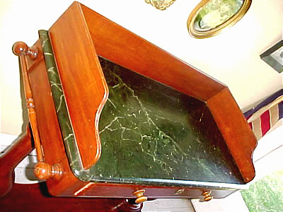 Furniture<br>Furniture Archives<br>SOLD  Grain Painted and Faux Marbled Server/Dressing Table