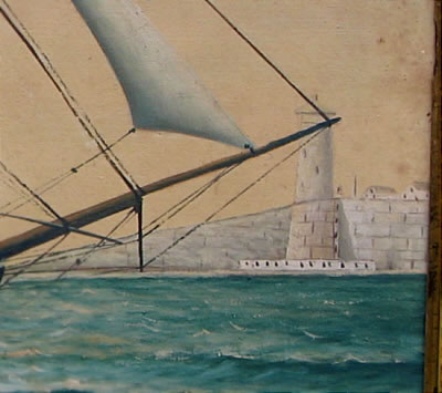 Paintings<br>Archives<br>Portrait of a Ship with Lighthouse