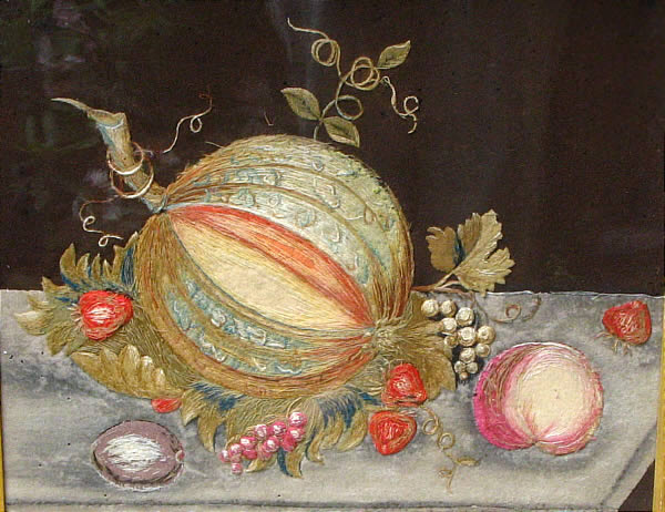 SOLD   STILL LIFE IN FELT AND WOOL