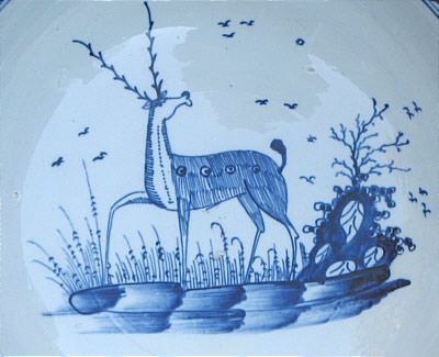 Accessories<br>Archives<br>SOLD   PEARLWARE BOWL WITH A GREAT DEER