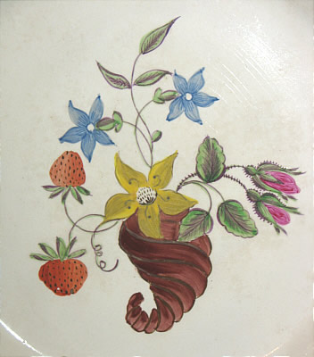 Accessories<br>Archives<br>SOLD   Creamware Plate with Enamel Decoration