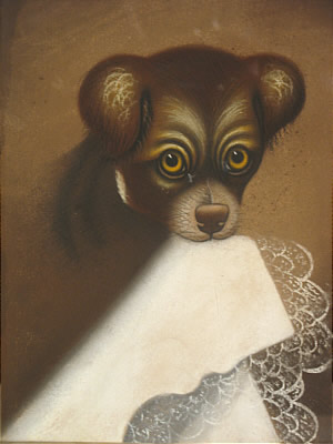 Paintings<br>Archives<br>PASTEL OF A PUPPY