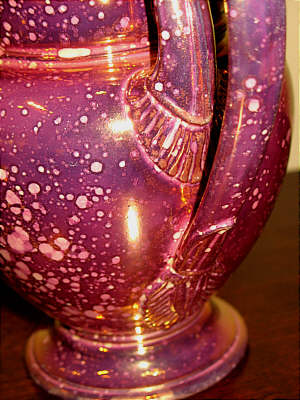 SOLD   French Pink Lustre Teapot