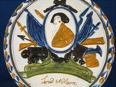 Accessories<br>Archives<br>SOLD   Prattware Plaque of Lord Nelson