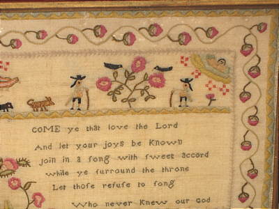 Accessories<br>Accessories Archives<br>SOLD   English Sampler by Mary Vowles 1794