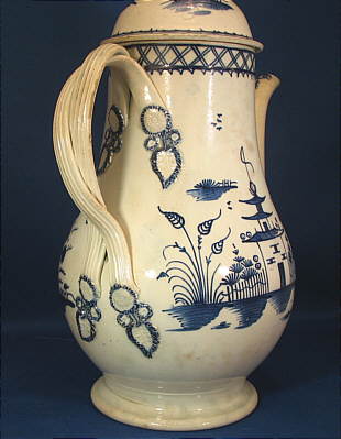 SOLD   Chinoiserie Coffeepot with Twisted Handles