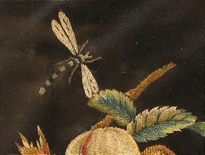 Accessories<br>Accessories Archives<br>SOLD   A Fine Silk on Silk Needlework Still Life