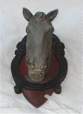SOLD   Carved Wooden Horse Head