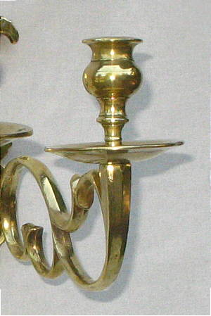 Pair of Dutch Brass Sconces