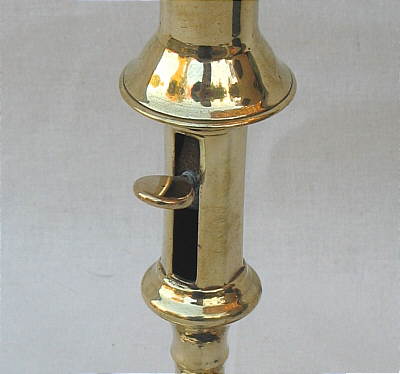 A Single Queen Anne Petalbase Candlestick