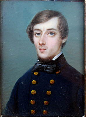 Miniature Portrait on Ivory of a Young Gentleman