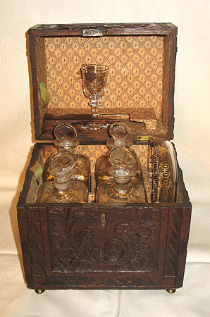 SOLD An Early 19th Century Complete Liquor Chest
