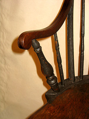 SOLD  Rhode Island Tenon Arm Windsor Chair
