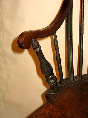 Furniture<br>Furniture Archives<br>SOLD  Rhode Island Tenon Arm Windsor Chair