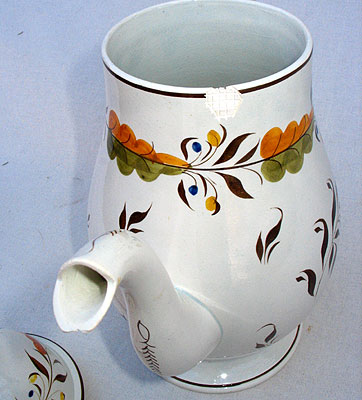 SOLD   A British Pearlware Coffee Pot