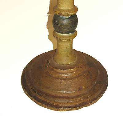 SOLD A Pair of 18th Century Wooden Candlesticks